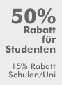 50% Rabatt für Studenten mit Ausweis! 10% Rabatt für Schulen, Universitäten sowie für Partner unseres Referenzen-Partner-Programms. 5% Rabatt für Zahlungen innert 5 Tagen.